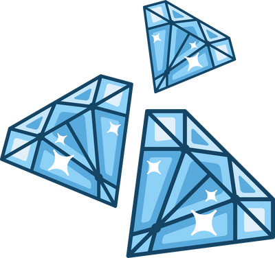 Diamond Gemstones Illustration